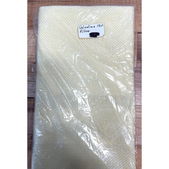 Valentina 14Ct Cross-Stitch Pillow Cover Beige Cotton 16" x 16" - Picture 3 of 4